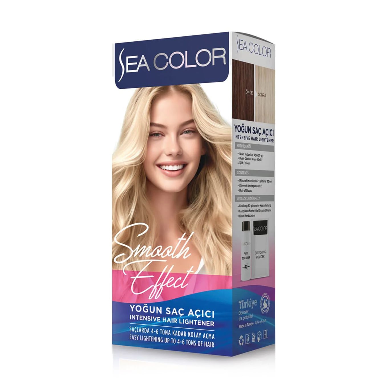 Освітлювач для волосся Sea Color Intensive Hair Lightener, 30 г + 60 мл